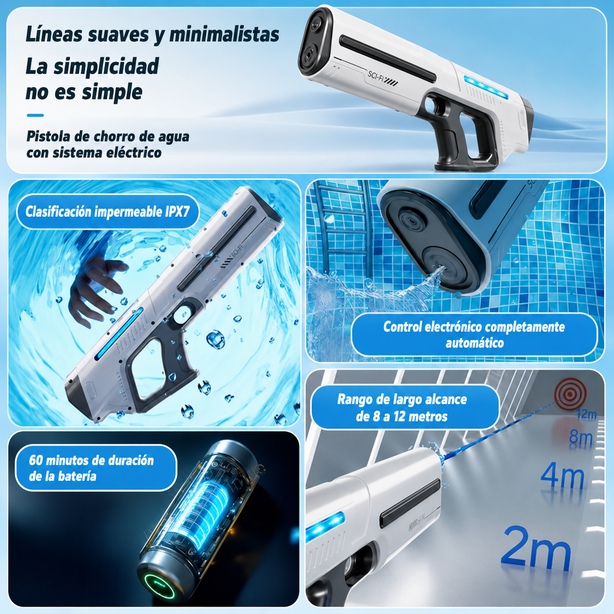 Pistola de Agua Automatica